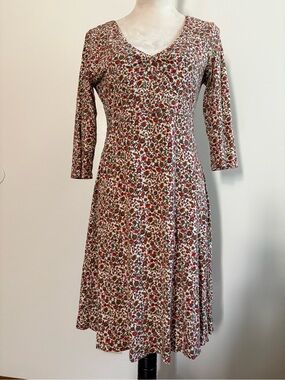 Toad&Co Rosalinda Ditsy Floral  Cottagecore Midi Dress Size Medium